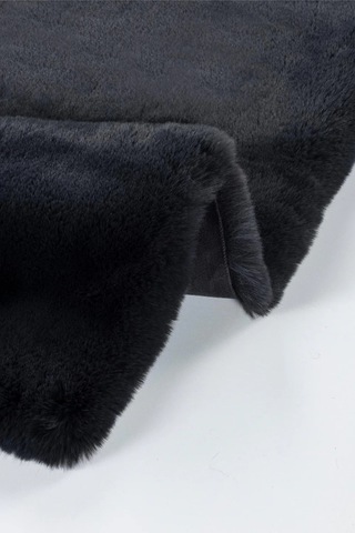 Apex Palma Antrasit Peluş Post Şekilli Halı Antrasit