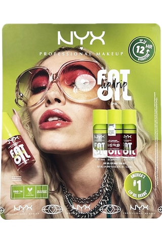 Nyx Fat Oil Lip Drip Nemlendirici Dudak Yağı Set 3x4.8ml Diğer