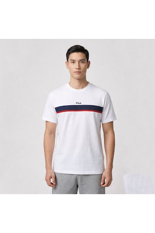 Beyaz Fila Erkek Günlük T-shirt Sagano Fam1211.10001