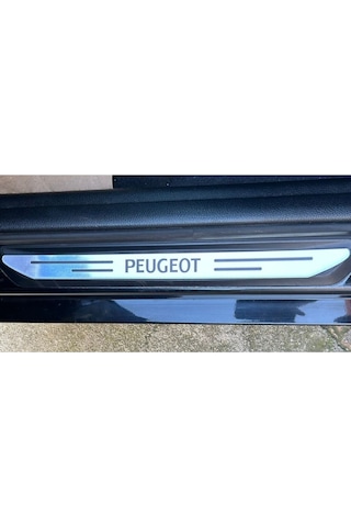 Peugeot 806 Özel Kapı Eşik Yazısı Krom