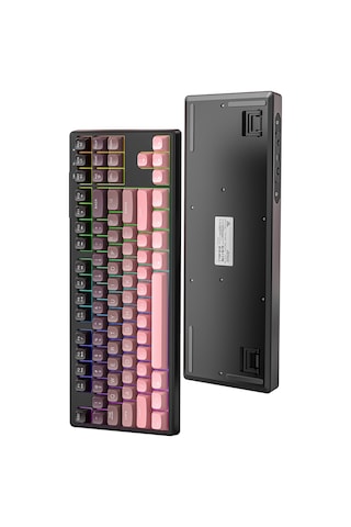 M87 2.4g Bt5.0 Çift Bağlantılı Tft Led Ekranlı Rainbow Gaming Oyuncu Klavye