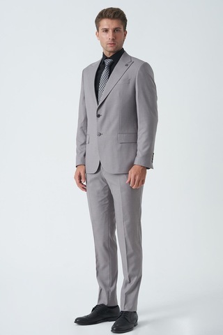 White Stone Glasgow T2466 Slim Fit 6 Drop Likralı Takım Elbise Desenli-desenli Çok Renkli