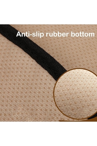 Novahub Kaymaz Dörtgen Keten Araba Koltuk Minderi, Renk: Siyah Arka Sıra Siyah Diğer