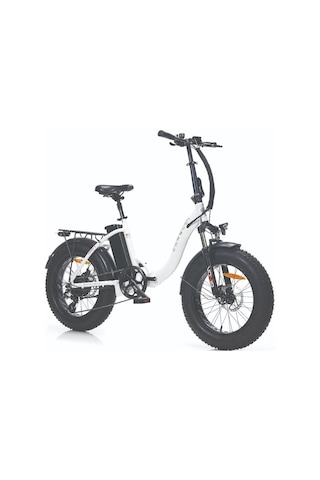 Corelli Truva S 20 Jant Katlanabilir Fat Bike Elektrikli Bisiklet Beyaz Beyaz