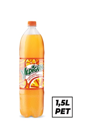 Yedigün Portakal Meyveli Gazoz 1,5 Lt X 6 Adet