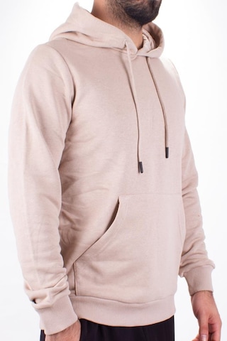 Twister 2732 Bej Kapüşonlu Erkek Sweatshirt Bej