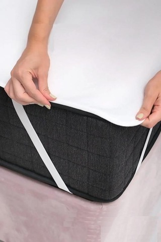 Mycey Sıvı Geçirmez Micro Alez 90x190 Cm Tek Kişilik Yatak Koruyucu Beyaz