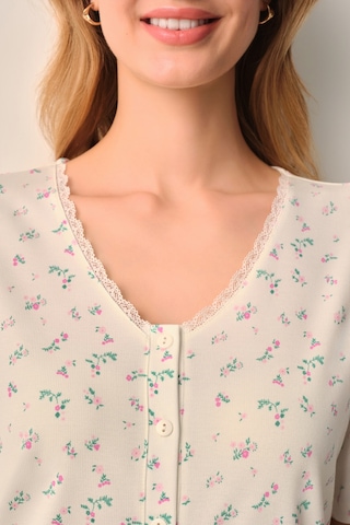Suwen Hera Gömlek Yaka Pijama Takımı Sh26614660b338 Ekru
