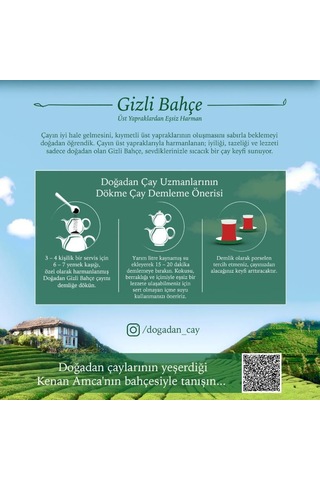 Doğadan 4 Adet Dökme Çay Gizli Bahçe 1 Kg Ve Rosie