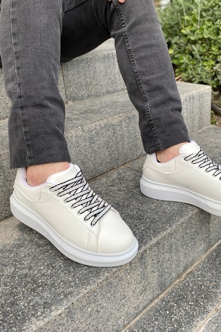 Luis A Costa Lc107 Beyaz Bağcıklı Erkek Ayakkabı Renkli