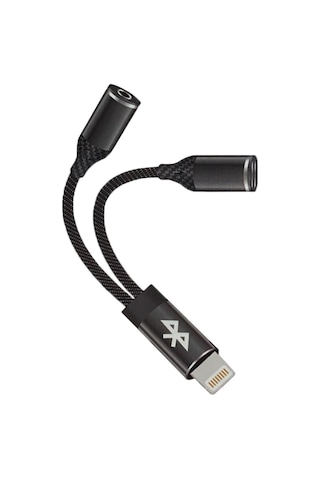 Tonex Sx-06 2in1 Lightning To 3.5mm Aux + Lightning Çoklayıcı Adaptör Kablo