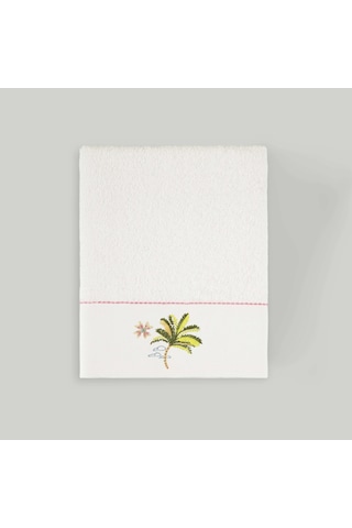 Linens Tropical Pamuk 50x85 Cm Yüz Havlusu Beyaz 450 G/m²