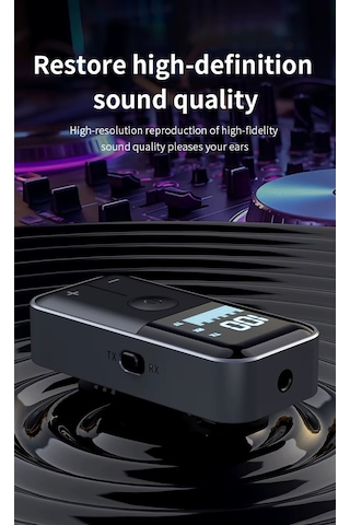 M20 Bluetooth 5.4 Alıcı Verici: Kablosuz Ses Devrimi 10m Menzil, Tf Kart, Aux