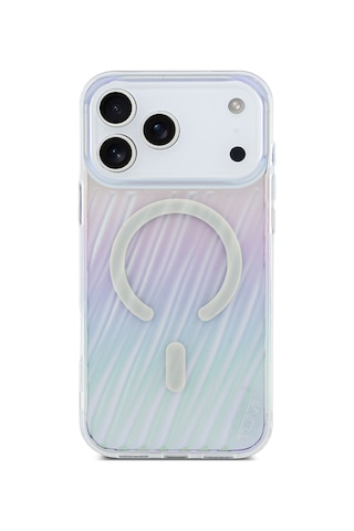 Apple Uyumlu iPhone 17 Pro Max Kılıf Tumı inal Lisanslı M-safe Özellikli Dalga Tasarımlı Kapak Colorful Colorful