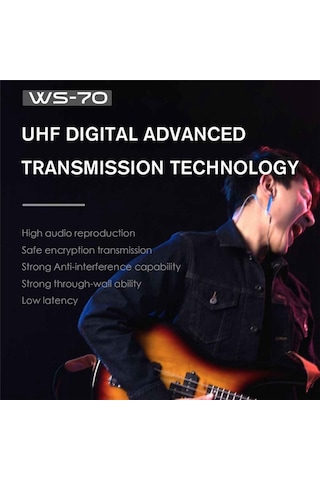 Swıff Ws-70 Gitar Verici Alıcısı Elektrik Gitar Bas İçin