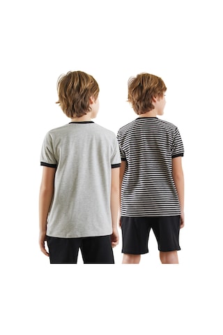 Denokids Pirate Erkek Çocuk 2'li T-shirt Takım Renkli Çok Renkli