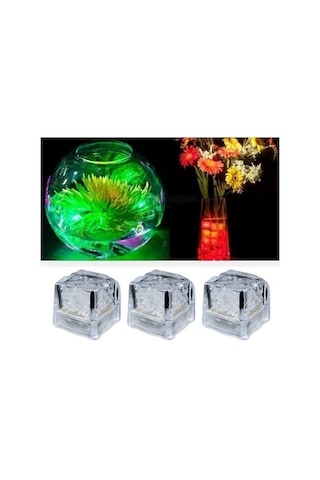 Led Işıklı Buz Küpleri Çok Renkli