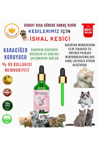 Rb Pharma Kedilerimiz İçin İshal Kesici ve Karaciğer Koruyucu 50 ML Rb Pharma Kedilerimiz İçin İshal Kesici ve Karaciğer Koruyucu 50 ML