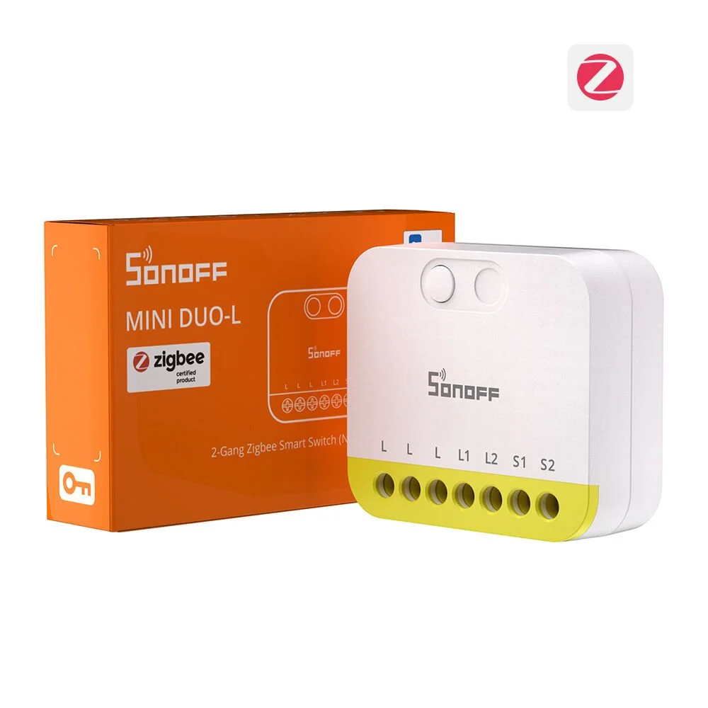 Mini-zb2gs-l Duo Nötrsüz Zigbee 2 Kanallı Akıllı Röle 1 ADET