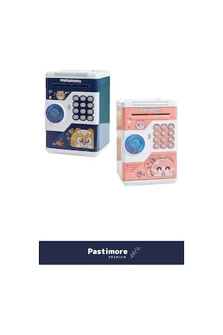 Özel Üretim Abs Plastik Pilli Otomatik Kağıt Bozuk Para Elektronik Parmak İzli Şifreli Atm Kumbara