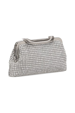 Guja 25kc1284 Kadın Taşlı Abiye Çanta Gümüş Gümüş