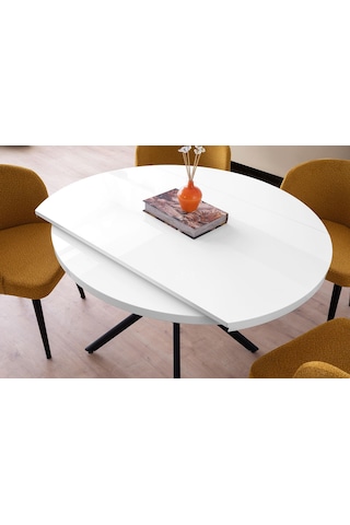 Talin Masa, Rolls Metal Sandalye, Beyaz, 120x70 Beyaz