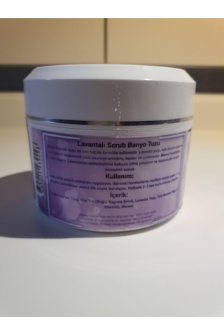 Lúvea Parıs Lavantalı Scrub Banyo Tuzu Sıvı Tuzlu, Tatlı Badem Yağı & E Vitamini Sofrada Öğütme Tuz Hediye Diğer