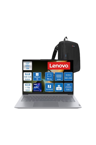 Lenovo ThinkBook 14 G8 IAL 21SJ007ATXH59 Ultra 7 255H 128 GB 1 TB SSD 14" W11H Dizüstü Bilgisayar + Zetta Çanta