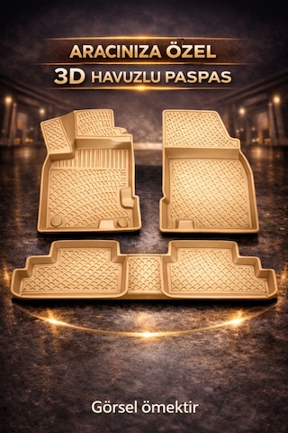 Volkswagen Passat B6 2005-2010 1.4/1.8/2.0 Tsı Bej 3d Havuzlu Paspas Bej