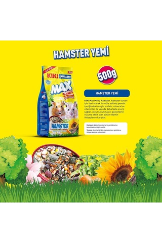 Kemirgen Max Menu Hamster Yemi 500 Gr. Kg305