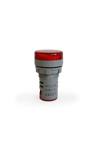 Mini Dijital Voltmetre 22mm Ac 60-500v Led Kırmızı Işık