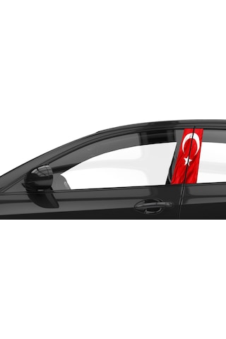 Araba Etiketleri, Tuning Kaplama, Direk Folyosu - Türk Bayrağı Renkli