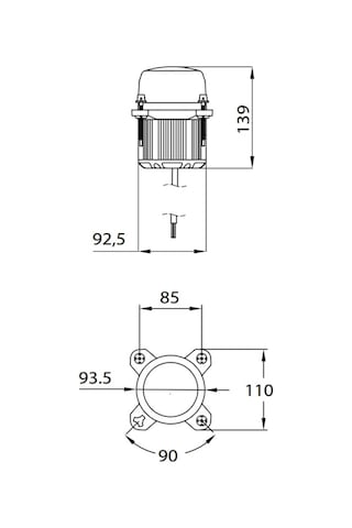 Dasteri Dsl-lb10 Led Kısa Far Gündüz Farı Ve Ön Pozisyon Lambası 10-30v 15w 1250 Lümen