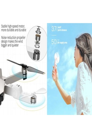 Mini Taşınabilir Fan Soğutucu Vantilatör 8585 Beyaz