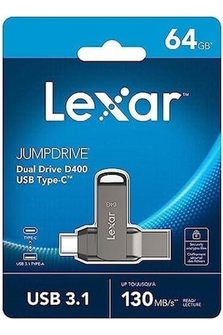 Lexar 64gb Jumpdrive Typec Usb Flash Bellek- Ljdd400064g