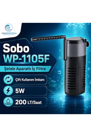 Sobo Wp-1105f Şelale Aparatlı İç Filtre - Çift Kullanım İmkanı - 5w 200 Lt/saat Sobo Wp-1105f Şelale Aparatlı İç Filtre - Çift Kullanım İmkanı - 5w 200 Lt/saat