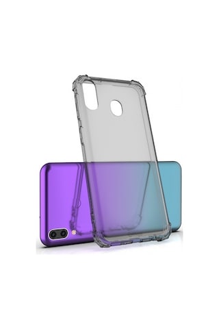 Blogy P20 Lite İle Uyumlu Crystal Fit Kılıf Smoke Black