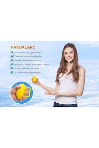 Fizik Terapi Direnç Topu El Egzersiz Aleti Bilek Parmak Güçlendirici Rehabilitasyon Topu