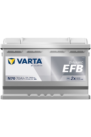 Varta Dynamic Efb N70 Start-stop 12 V 70 Ah 760 Cca Akü-yerinde Montaj