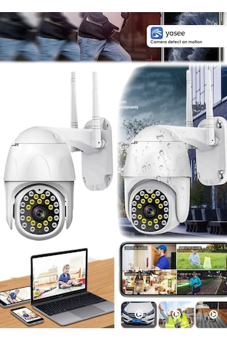 Blic Akıllı Haraket Sensörlü Full Hd 1080 360 Dönen Gece Görüşlü Kamera Ofis Ev Dükkan Kullanım