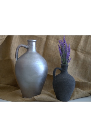 2'li Set Çömlek Vazo Toprak Vazo Dekoratif Vazo
