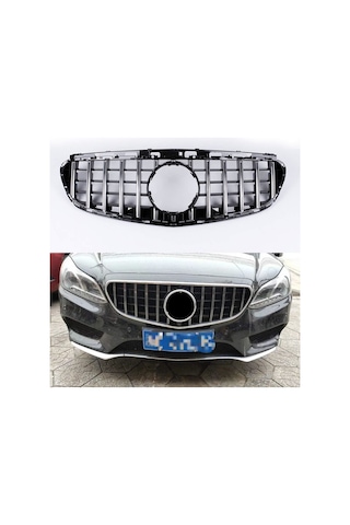 Mercedes W212 Gtr Ön Panjur Izgara Seti Krom-siyah 2013-2016 Aras