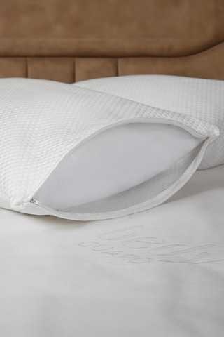 BedyGuard Cool Comfort Sıvı Geçirmez Yastık Koruyucu Soğuk Alez 6 Adet Beyaz Beyaz
