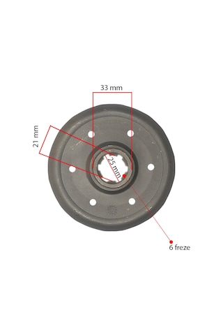 Kaan Çapa 25 Mm Frezeli Balata Tası