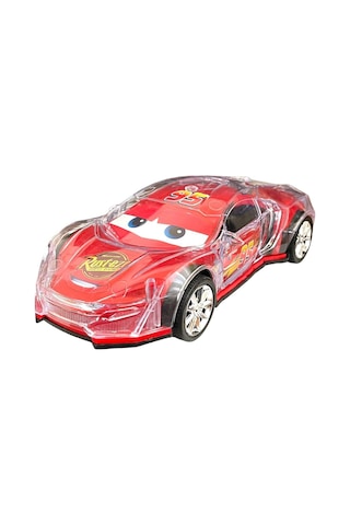 Şimşek Mcqueen 20cm Araba Çarp Dön Araba Işıklı Müzikli Şimşek Mcqueen Renkli