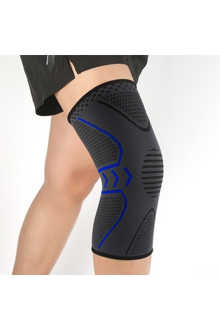 Vkemall Spor İçin Diz Koruyucu - Yüksek Esneklikli, Nefes Alıcı, Kayma Engellici - Tekli Paket Xl - Spandex-nilon Malzeme Mavi
