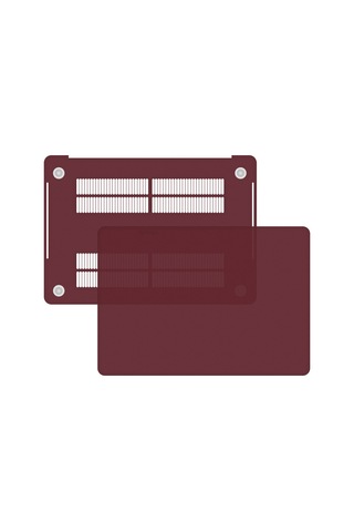 Blogy Apple Uyumlu MacBook Pro 14.2 İnç Crystal Fit Kılıf Kırmızı