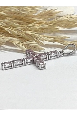 Sılver Whale 925 Ayar Gümüş Pandantif 417315501 Pembe