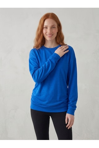Noux Oyşo Oversize Sweatshirt Mavi