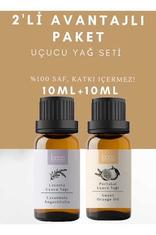 Boco Born In Cosmetics Lavanta + Portakal Saf Aromaterapi Uçucu Yağı 2 x 10 ML
